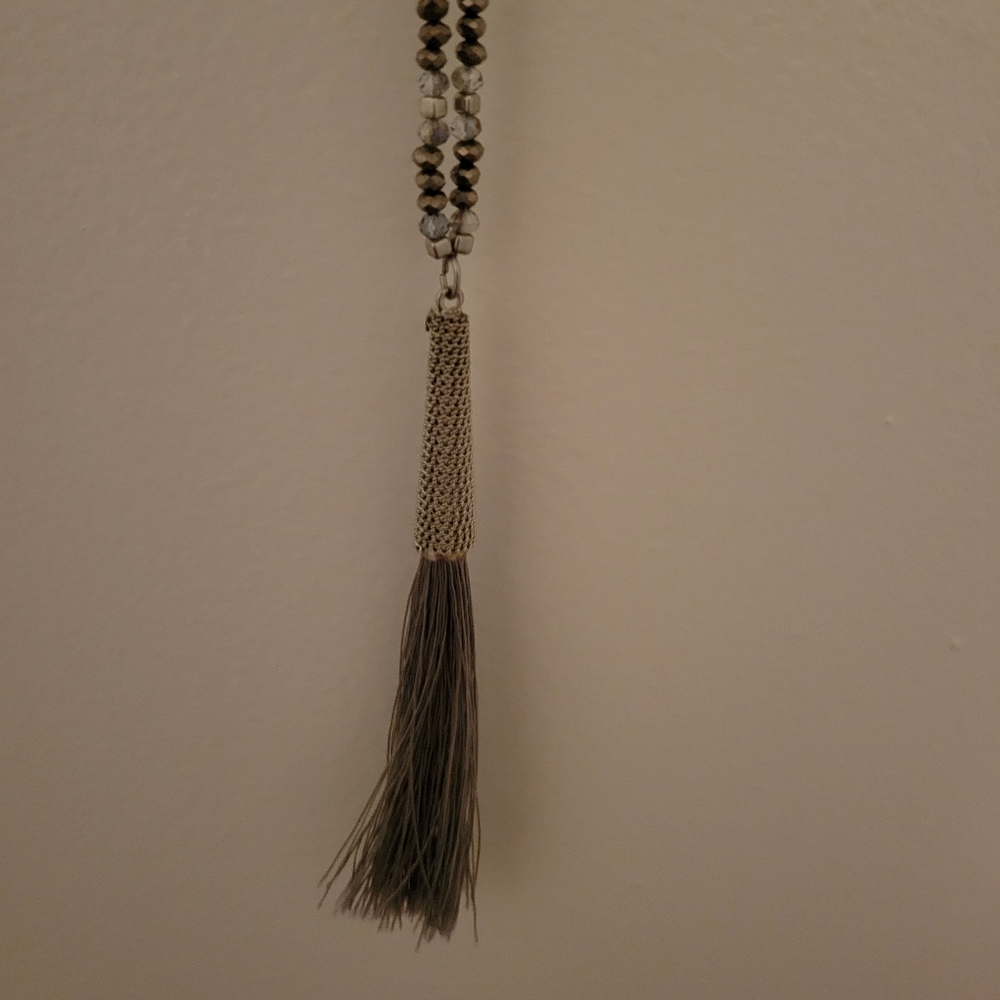 Long beaded necklace